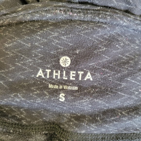 Athleta Chaturanga Tight Leggings Black Zig Zag Print Size Small - Picture 7 of 7